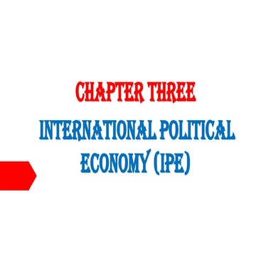 Global Trends Ch 3 Ppt international poletical economy