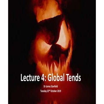 Lecture 4: Global Trends