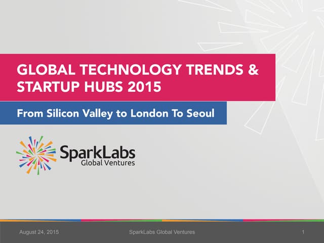 Global Technology Trends & Startup Hubs 2015