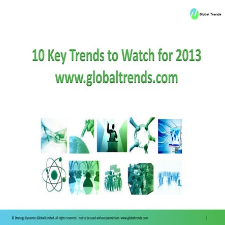 Global Trends 10 Key Trends to Watch for 2013
