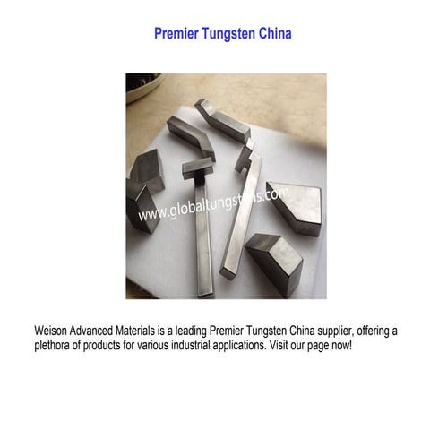 Tungsten Heavy Alloys | PPTX