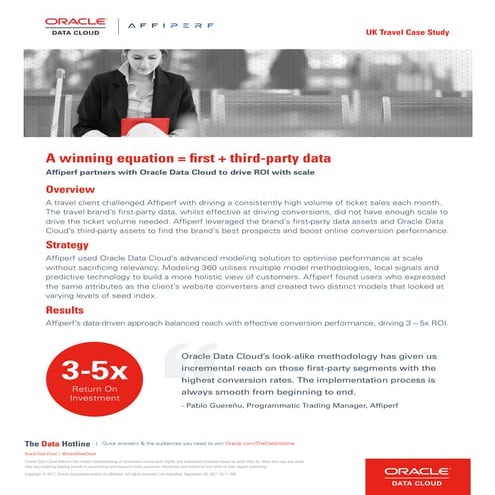Case study - Affiperf and Oracle Data Cloud: A winning equation = first + third-party data