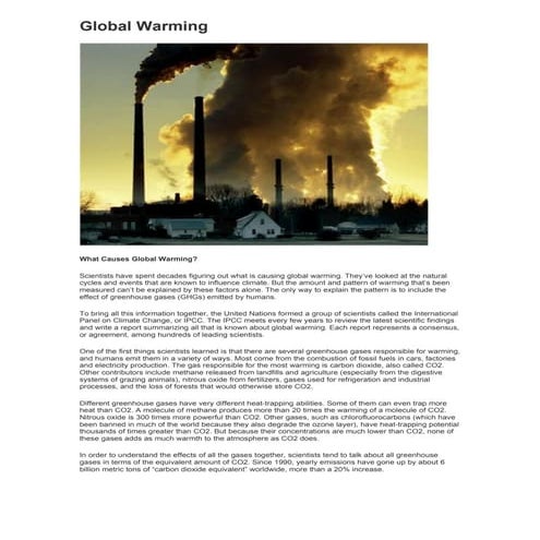 Global warming