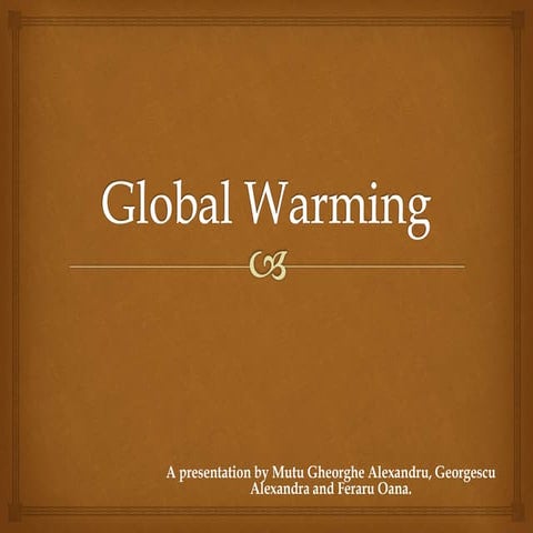 Global warming