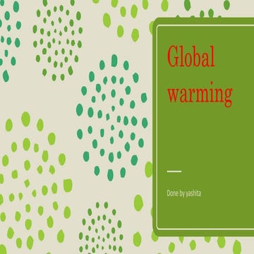 Global warming