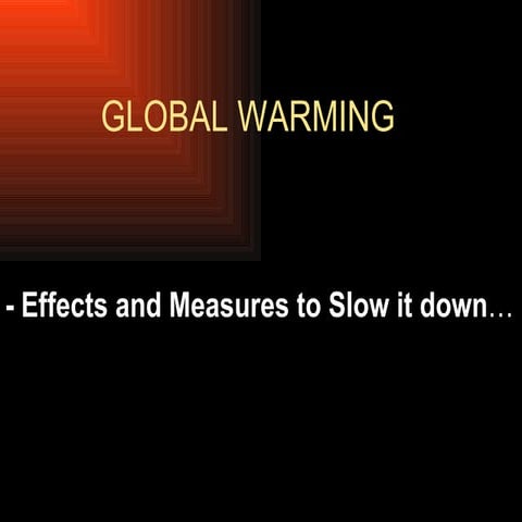 Global Warming - By Aditya Agarwal