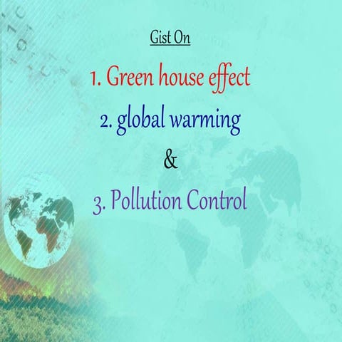 GLOBAL WARMING - Gist.ppt