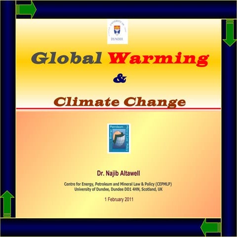 Global Warming and Climate Change - by Andrada Clipici | PPTX