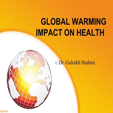 Global warming impact on health
