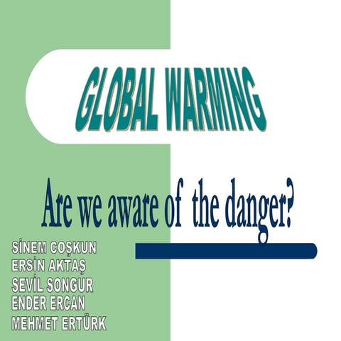 A Presentation on Global Warming | PPTX