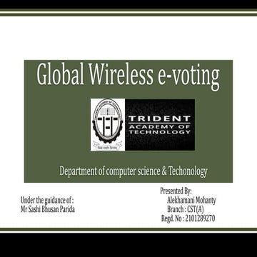 Global Wireless e-voting          ..pptx