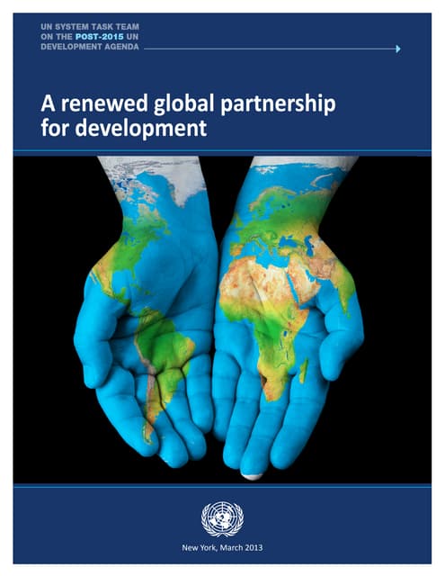 A renewed global partnership for development