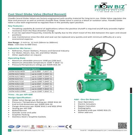 Globe Valve pdf
