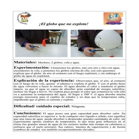 Globo que no explota