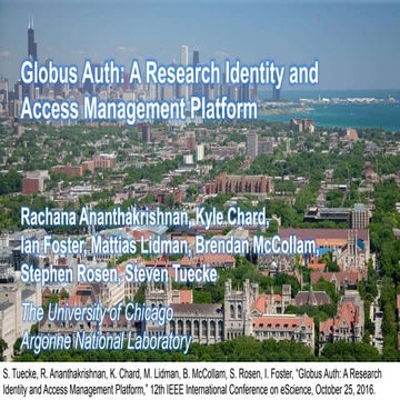 Globus Auth: A Research Identity and Access Management Platform