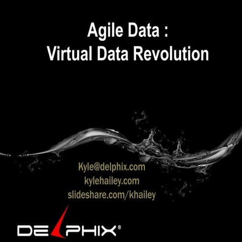 Agile Data: revolutionizing data and database cloning