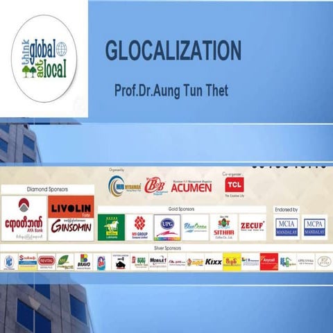  BFBM(15-2016) Glocalization by prof. dr. aung tun thet