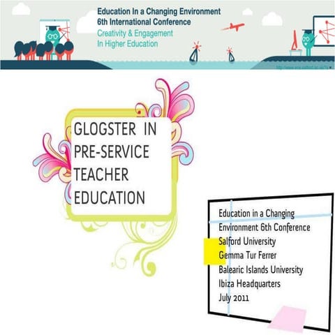 Glogster in pre-service teacher education