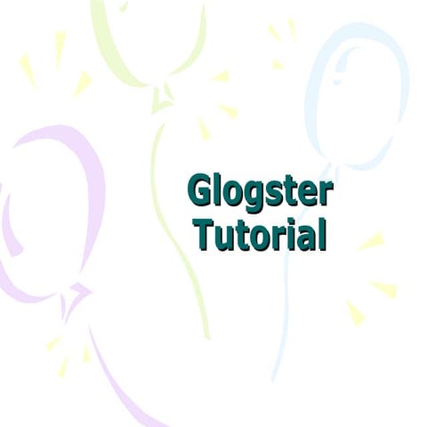 Glogster tutorial