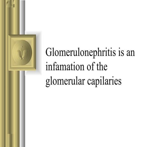 Glomerulo nephritis