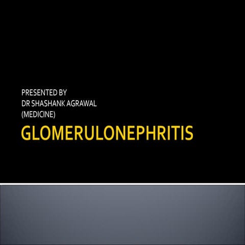 Glomerulonephritis (1)