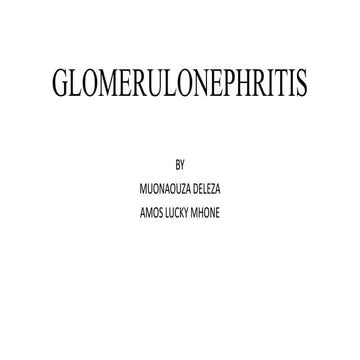 Glomerulonephritis