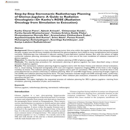 ROSE CASE GLOMUS JUGULARE