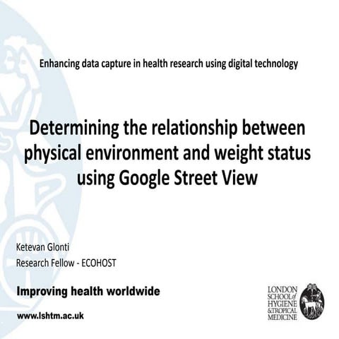 Determining the relationship between physical environment and weight status u...