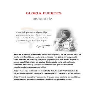 Gloria Fuertes biografía