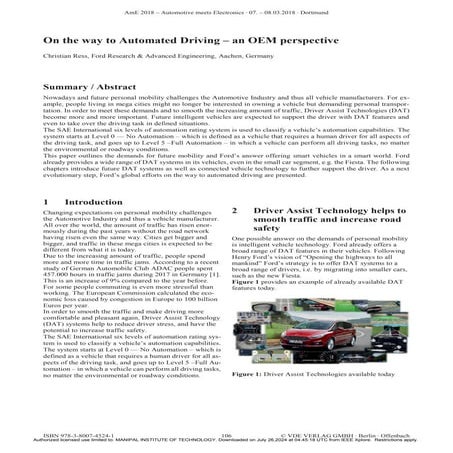 Electrical aspects of Green Light Optimal  advisory in automotiveal Advisory i