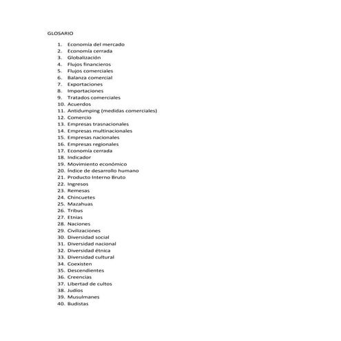 Glosario