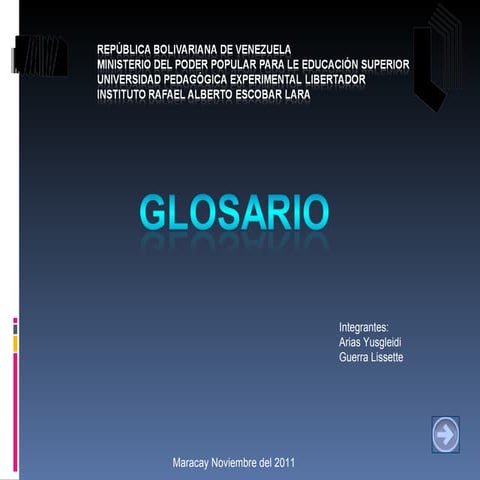 Glosario