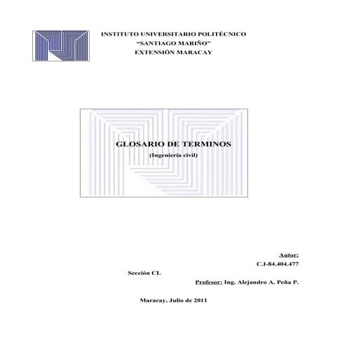 Glosario Ingenieria Civil