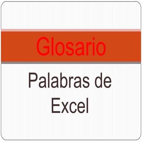 Glosario