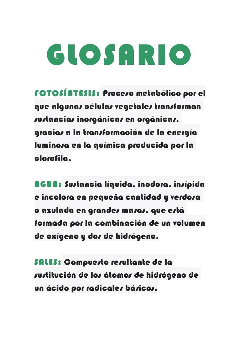 Glosario