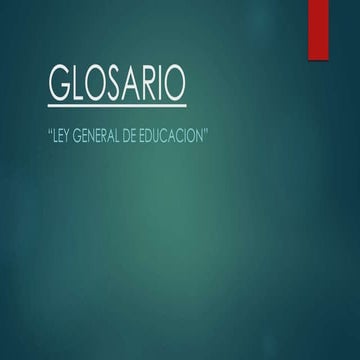 Glosario