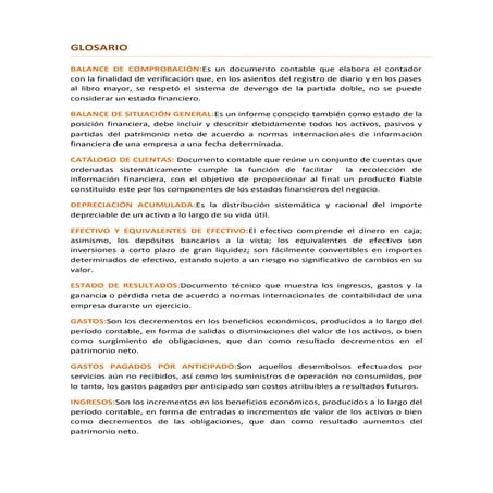 Glosario clase 2 cof