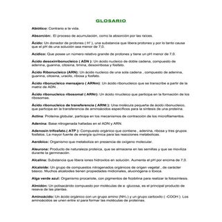 Glosario de biologia