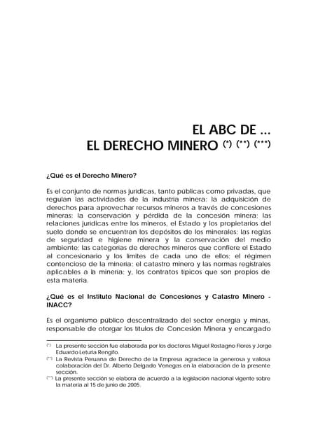Glosario de derecho minero