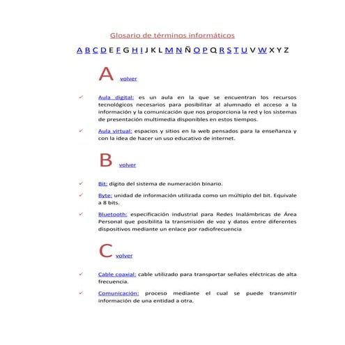Glosario de términos informáticos tic