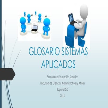 Glosario sistemas aplicados