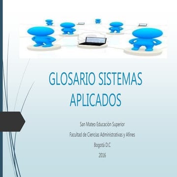 Glosario sistemas aplicados