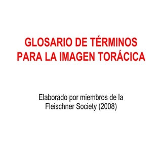 Glosario tac toracica