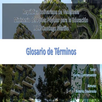 GLOSARIO DE TÉRMINOS