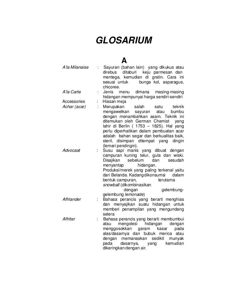 Glosarium