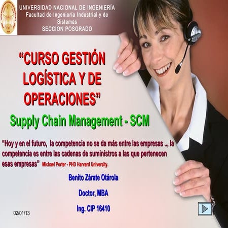 Gestion Logistica y de Operaciones - Sesion 1 | PPT