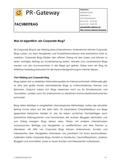 Was ist eigentlich: ein Corporate B...