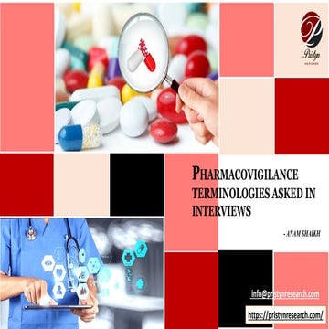 PHARMACOVIGILANCE TERMINOLOGIES ASKED IN INTERVIEWS