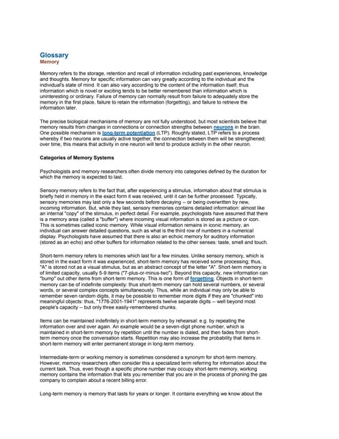 Glossary