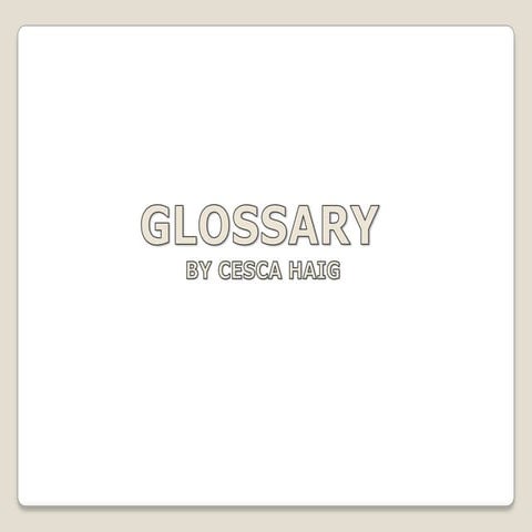 Glossary